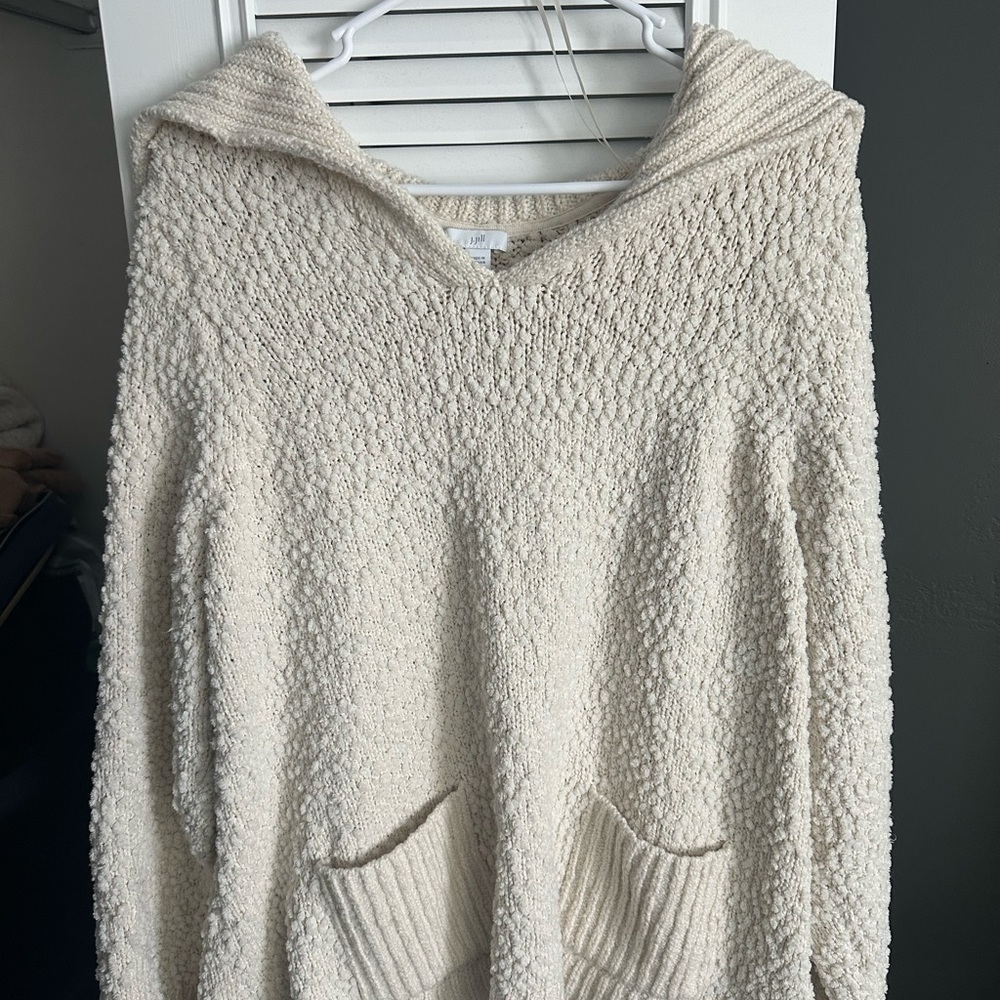J. Jill Cream V-Neck Women's Sweater